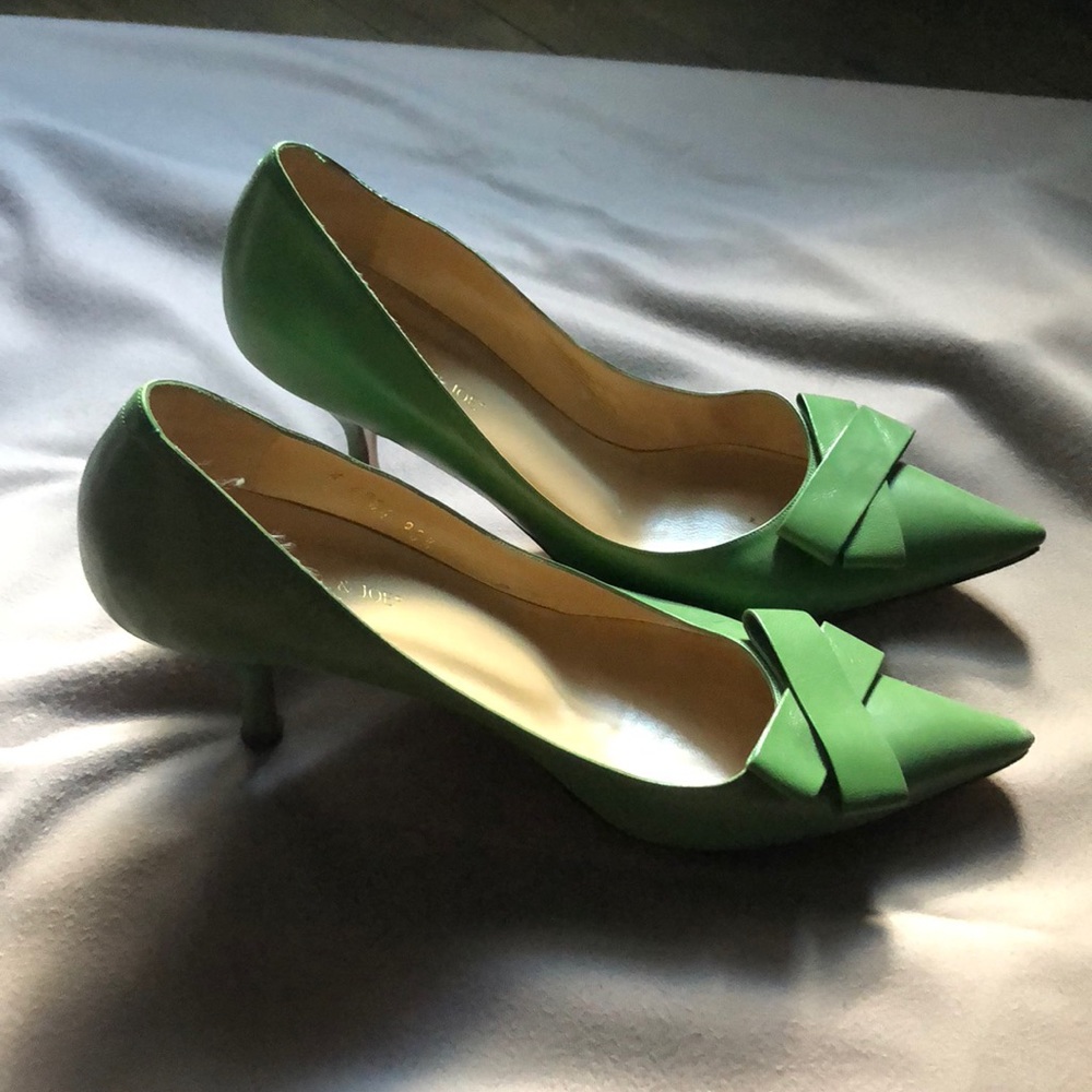 Paul & Joe Green Bow Pumps 38.5